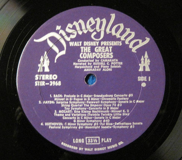 Various : Walt Disney Presents The Great Composers (LP, Album, RE, Gat)