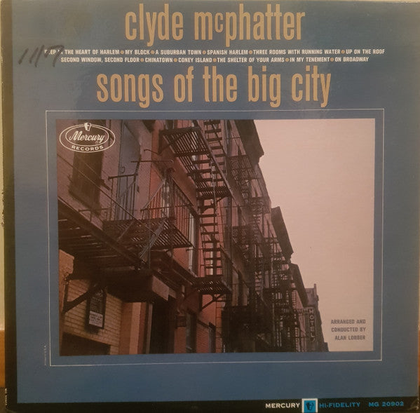 Clyde McPhatter : Songs Of The Big City (LP, Album, Mono)