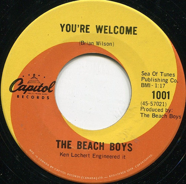 The Beach Boys : Heroes And Villains / You're Welcome (7", Single, US )