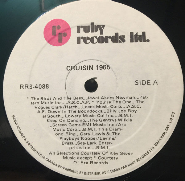 Various : Cruisin' 1965 (LP, Comp)