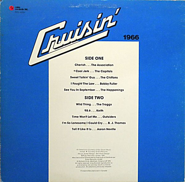 Various : Cruisin' 1966 (LP, Comp)