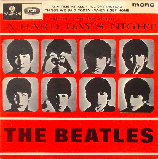 The Beatles : Extracts From The Album A Hard Day's Night (7", EP, RP)