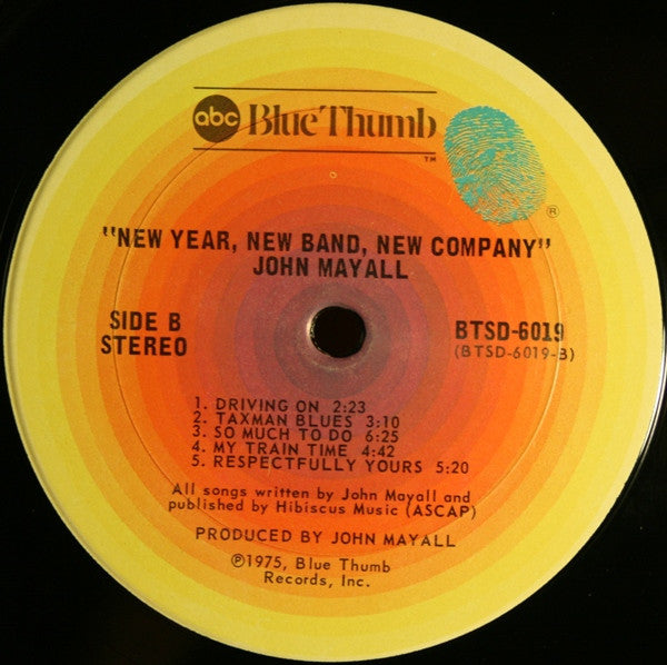 John Mayall : New Year, New Band, New Company (LP, Album, San)