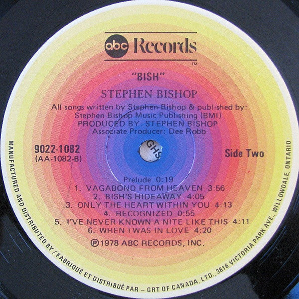 Stephen Bishop : Bish (LP, Album, Gat)