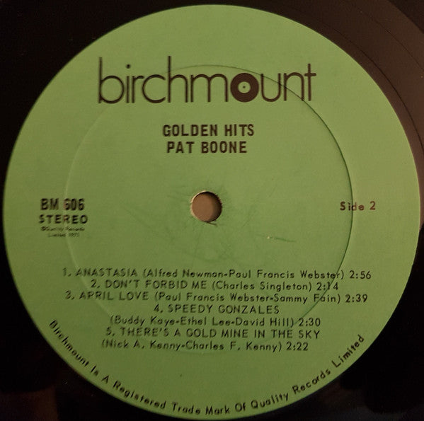 Pat Boone : The Best Of Pat Boone (LP, Comp)