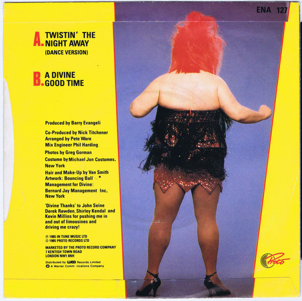 Divine : Twistin' The Night Away (7", Sil)