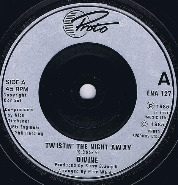 Divine : Twistin' The Night Away (7", Sil)