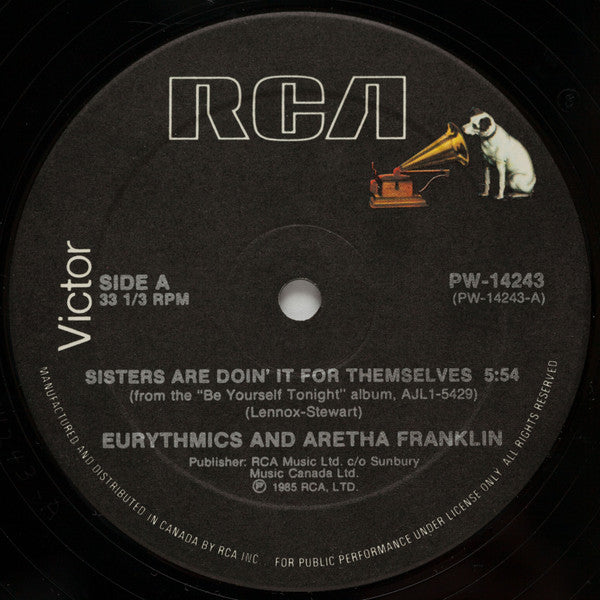 Eurythmics And Aretha Franklin : Sisters Are Doin' It For Themselves (12", Single)