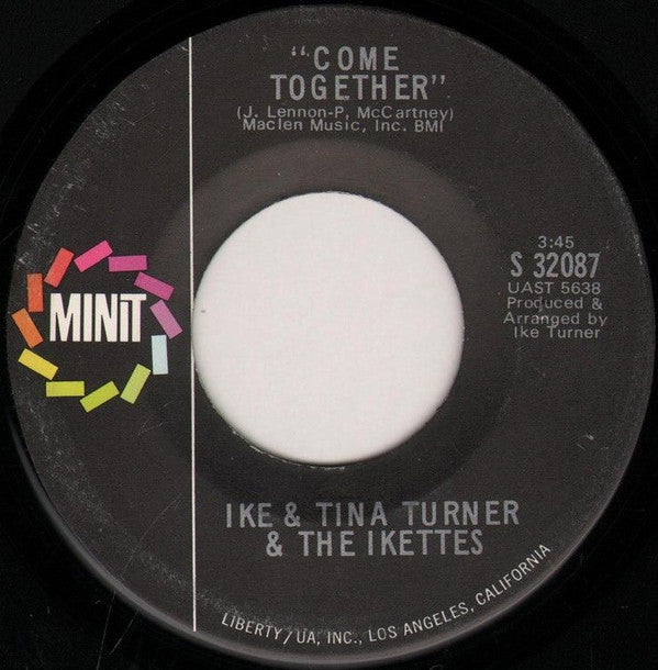Ike & Tina Turner & The Ikettes : Honky Tonk Women / Come Together (7", Single)