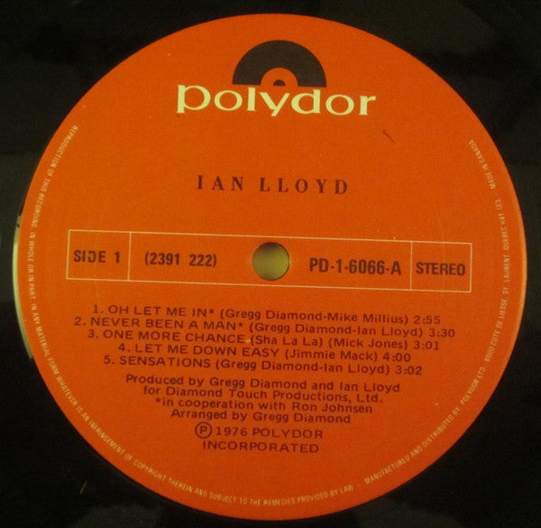 Ian Lloyd : Ian Lloyd (LP, Album)