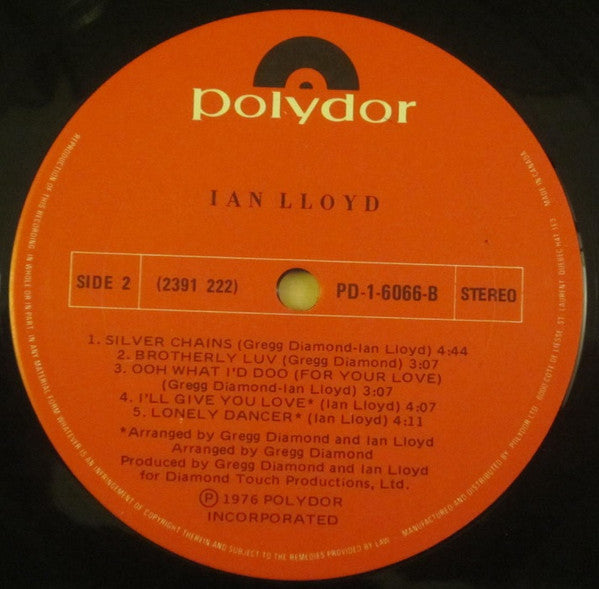 Ian Lloyd : Ian Lloyd (LP, Album)