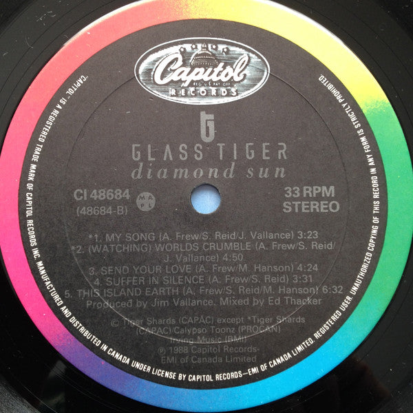 Glass Tiger : Diamond Sun (LP, Album)