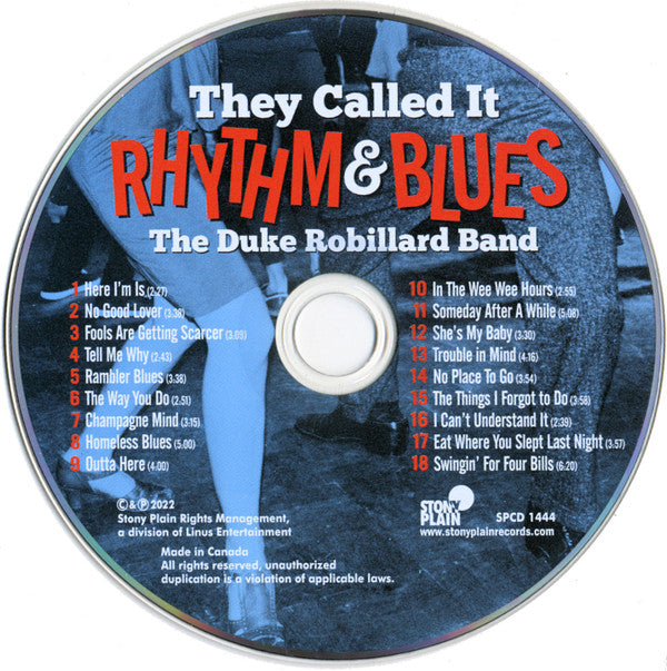 The Duke Robillard Band : They Called It Rhythm & Blues (CD)