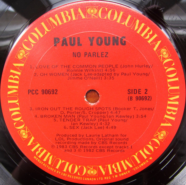 Paul Young : No Parlez (LP, Album)