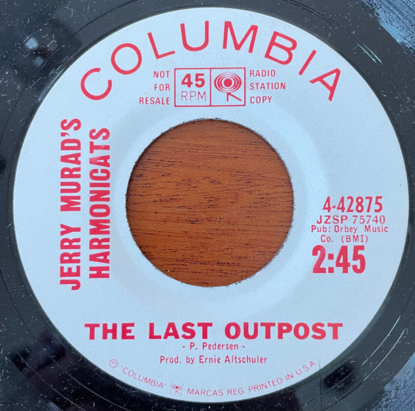 Jerry Murad's Harmonicats : The Last Outpost (7", Single, M/Print, Promo)