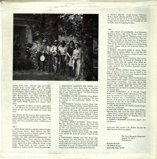 The Fuzzy Mountain String Band : Summer Oaks & Porch (LP)