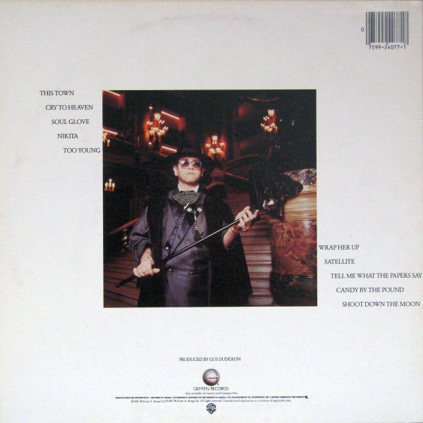 Elton John : Ice On Fire (LP, Album)