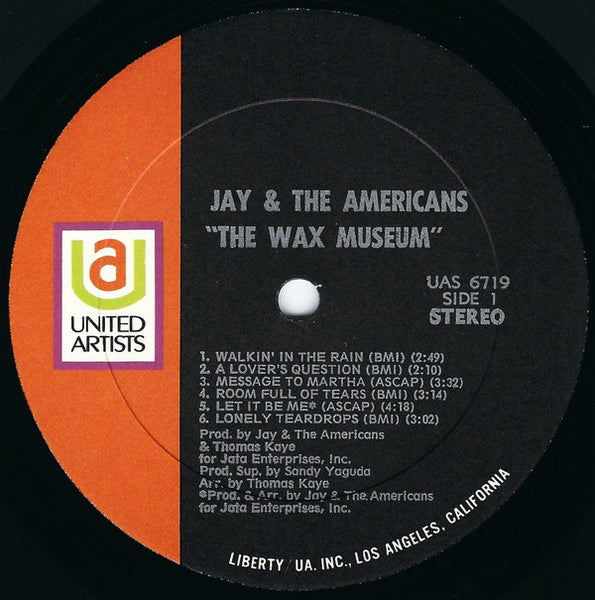 Jay And The Americans* : Wax Museum (LP, Album, All)