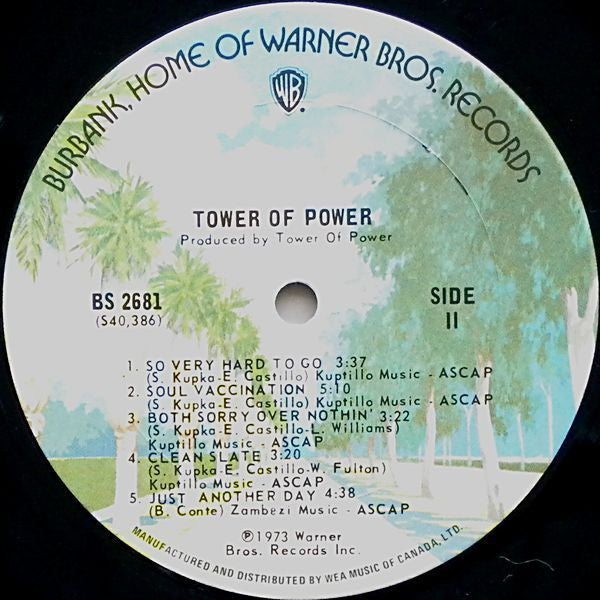 Tower Of Power : Tower Of Power (LP, Album)