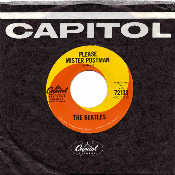 The Beatles : Roll Over Beethoven / Please Mister Postman (7", Single)