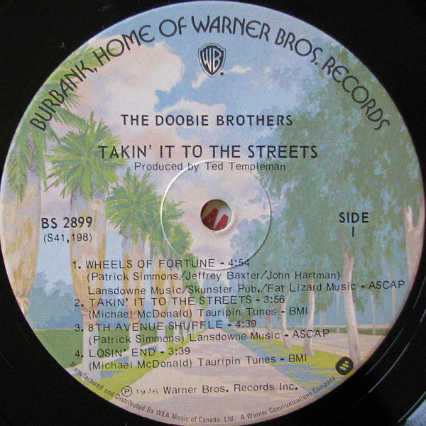 The Doobie Brothers : Takin' It To The Streets (LP, Album, Gat)