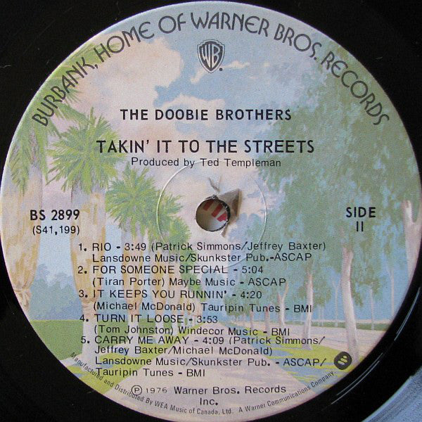 The Doobie Brothers : Takin' It To The Streets (LP, Album, Gat)