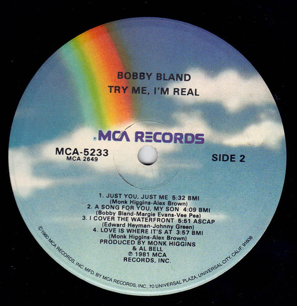 Bobby Bland : Try Me, I'm Real (LP, Album, Glo)