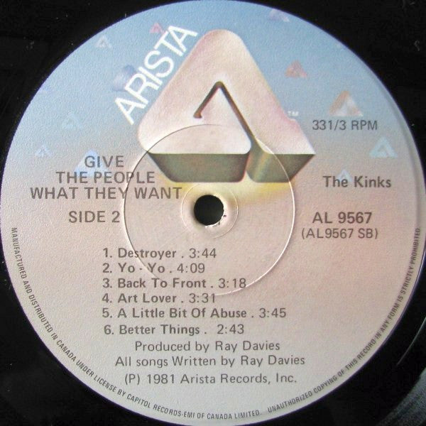 The Kinks : Give The People What They Want (LP, Album)