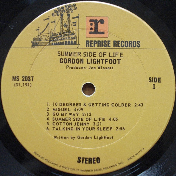 Gordon Lightfoot : Summer Side Of Life (LP, Album, Ter)