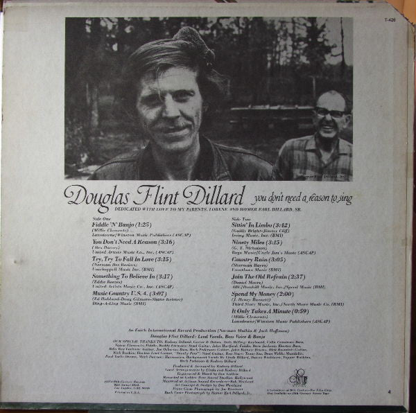 Douglas Flint Dillard* : You Don't Need A Reason To Sing (LP, Album)