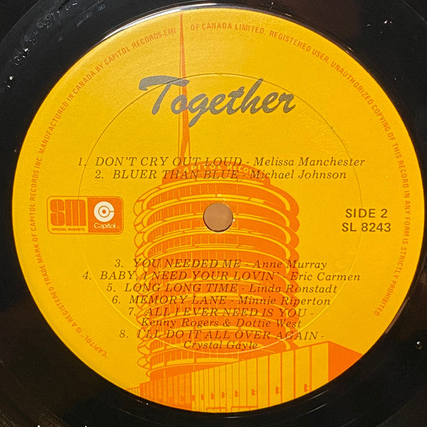 Various : Together - Today's Love Hits (LP, Comp)