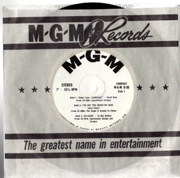 Various : MGM Sampler (7", Smplr, Whi)