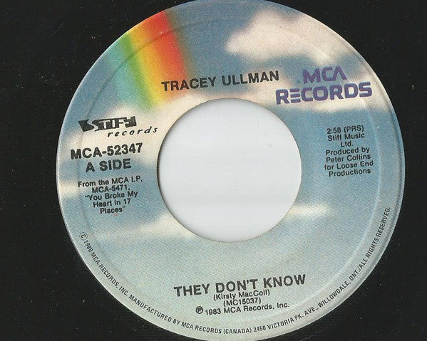 Tracey Ullman : They Don't Know (7", Single)