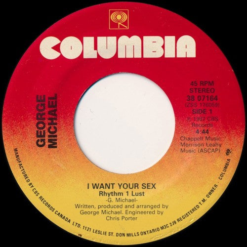 George Michael : I Want Your Sex (7", Single)