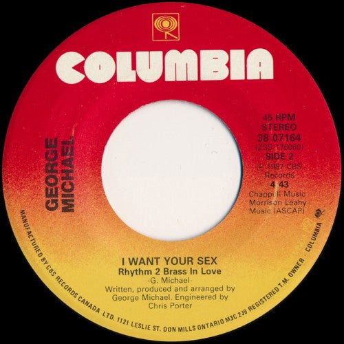 George Michael : I Want Your Sex (7", Single)