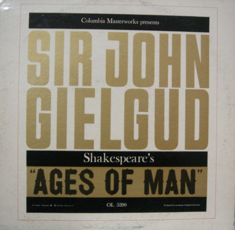 Sir John Gielgud* : Shakespeare's Ages Of Man (LP, Album, Mono, Spo)