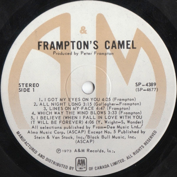Frampton's Camel : Frampton's Camel (LP, Album, RE)