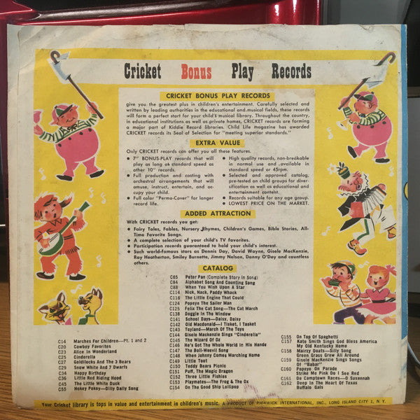 The Cricket Choral Group* : Santa Claus Is Coming To Town / Ding-A-Ling Dong, The Sleigh Bell Song (7", Single)