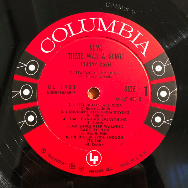 Johnny Cash : Now, There Was A Song! (LP, Album, Mono)