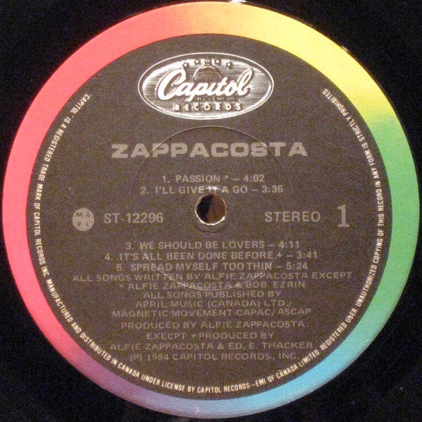 Zappacosta : Zappacosta (LP, Album)