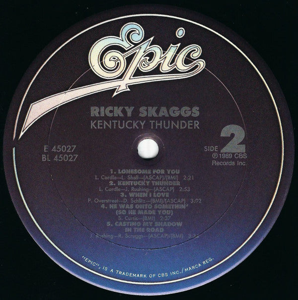 Ricky Skaggs : Kentucky Thunder (LP, Album)