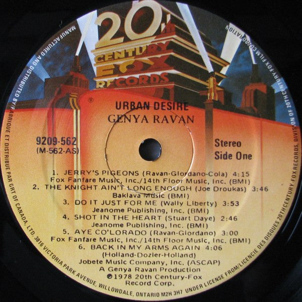 Genya Ravan : Urban Desire (LP, Album)