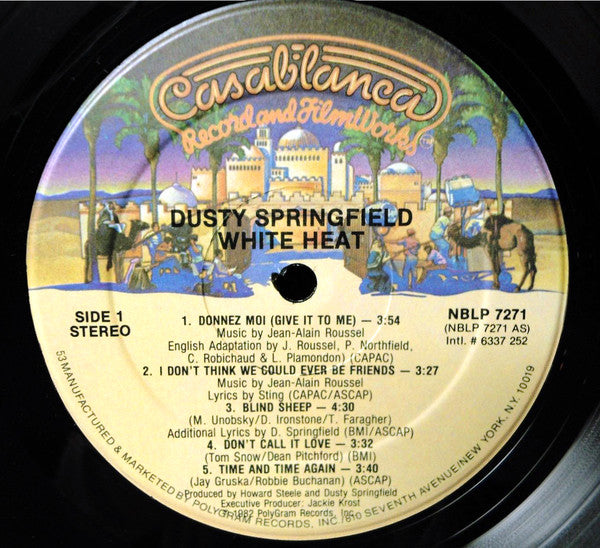 Dusty Springfield : White Heat (LP, Album, 53 )