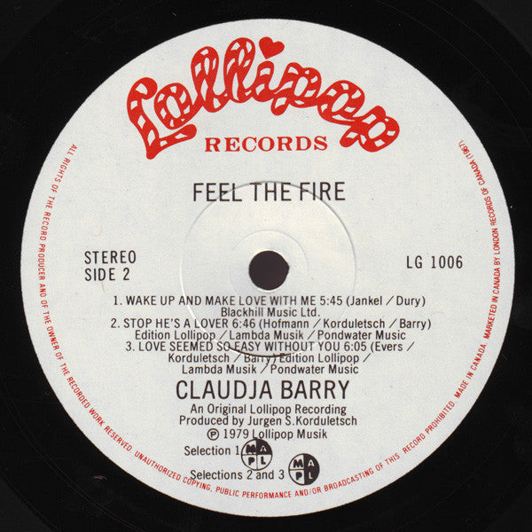 Claudja Barry : Feel The Fire (LP, Album)