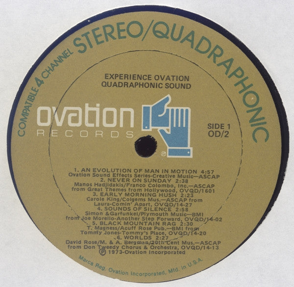 Various : Experience Ovation 4 Channel Quadraphonic Sound (LP)