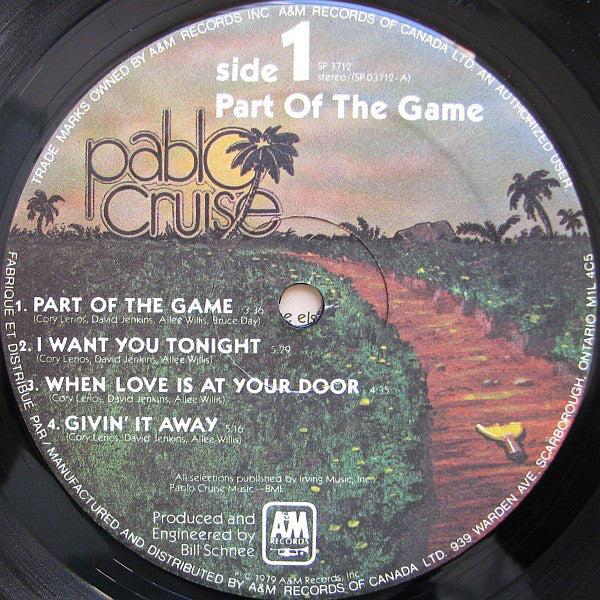 Pablo Cruise : Part Of The Game (LP, Album)