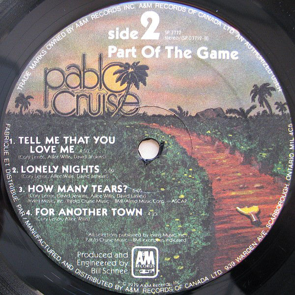 Pablo Cruise : Part Of The Game (LP, Album)