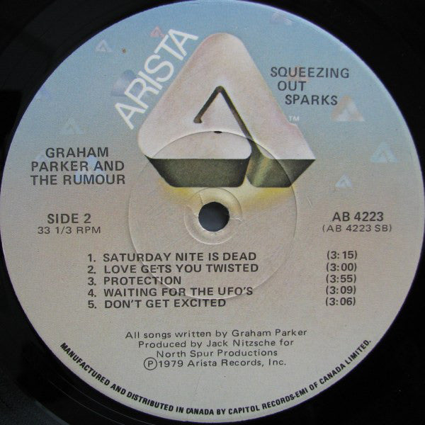 Graham Parker And The Rumour : Squeezing Out Sparks (LP, Album)