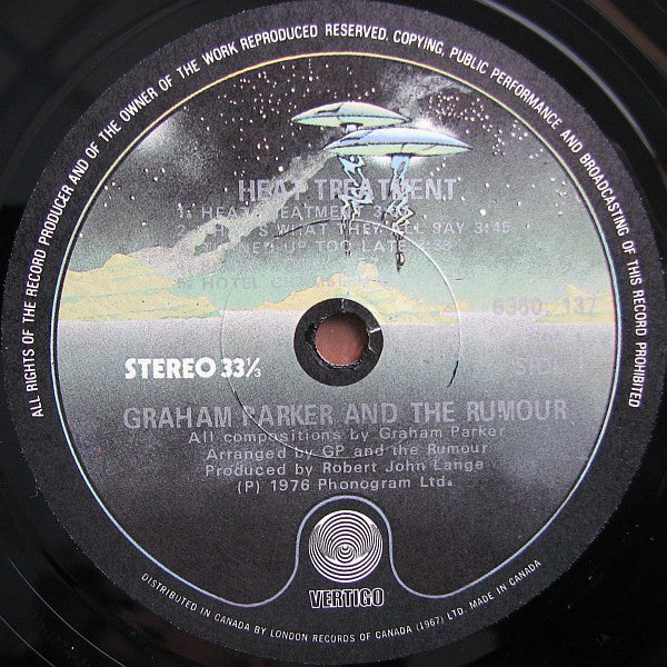 Graham Parker And The Rumour : Heat Treatment (LP, Album)