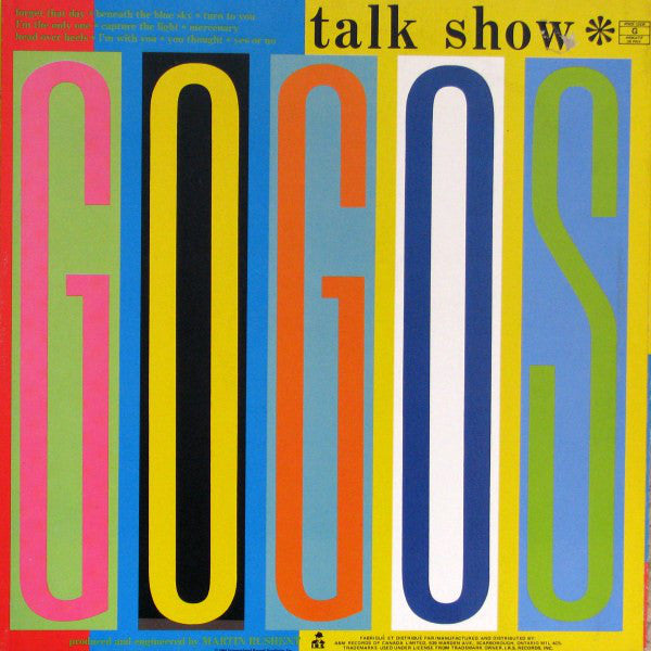 Go-Go's : Talk Show (LP, Album)